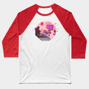 Cosy computer time Baseball T-Shirt